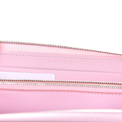 Celine Lambskin Large Zip Around Multifunction Wallet Antique Rose Black 7 of 8