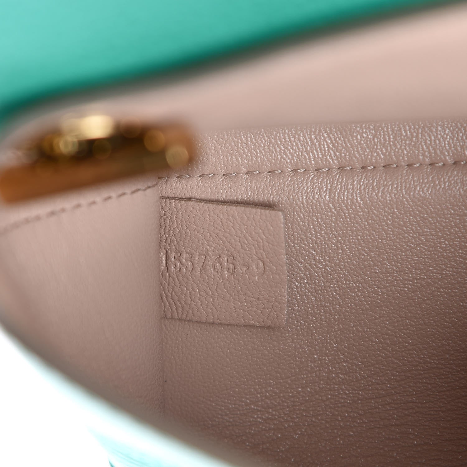 Chloe Calfskin Mini Clare Shoulder Bag Green Turquoise 7 of 14