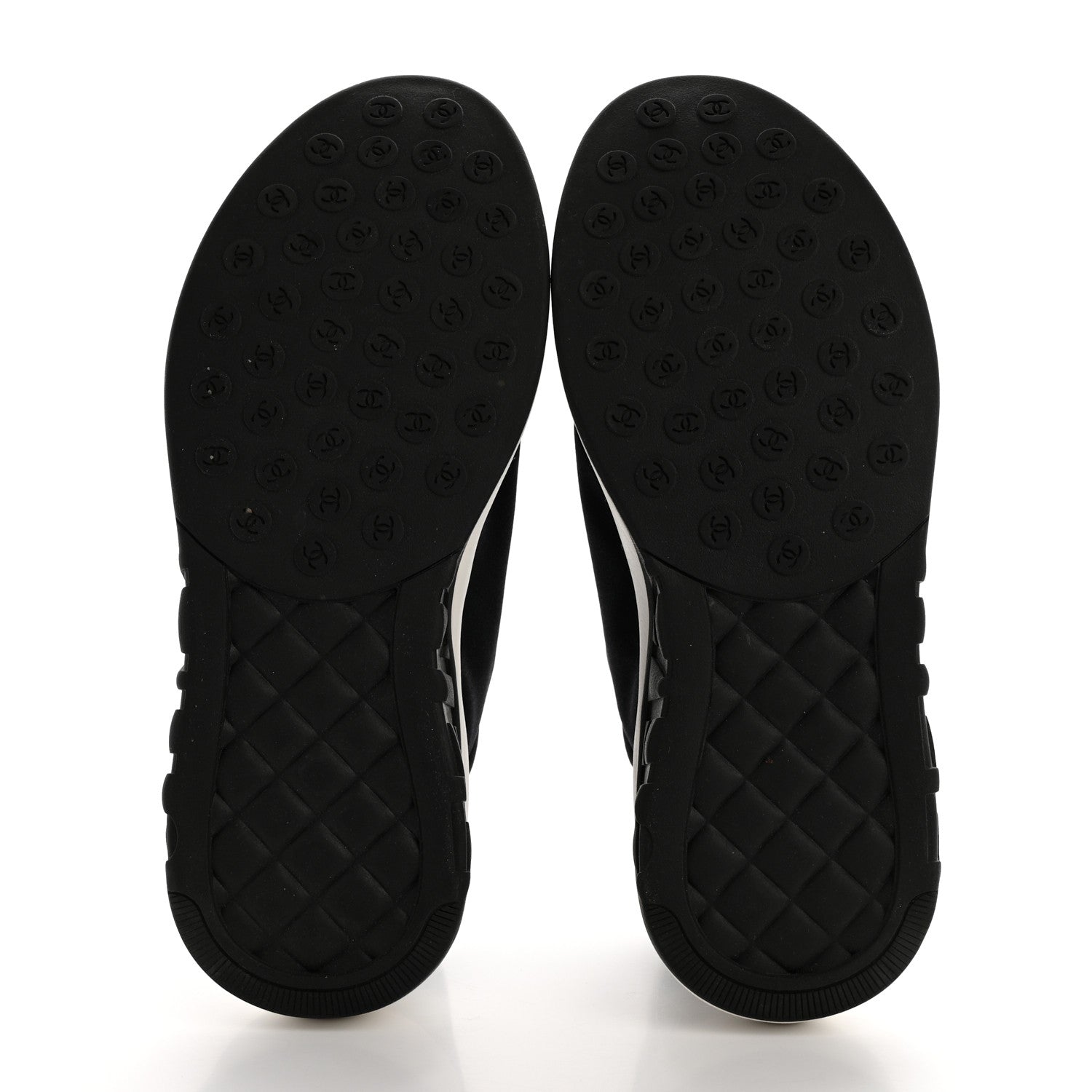 Chanel Lycra CC Sneakers 38 Black 5 of 8