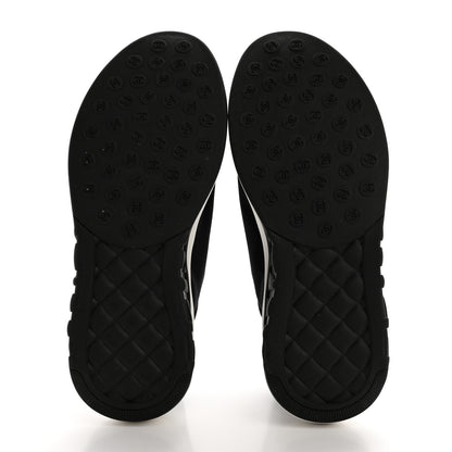 Chanel Lycra CC Sneakers 38 Black 5 of 8