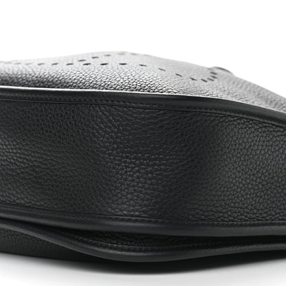 Hermes Taurillon Clemence Evelyne III PM Black 9 of 9