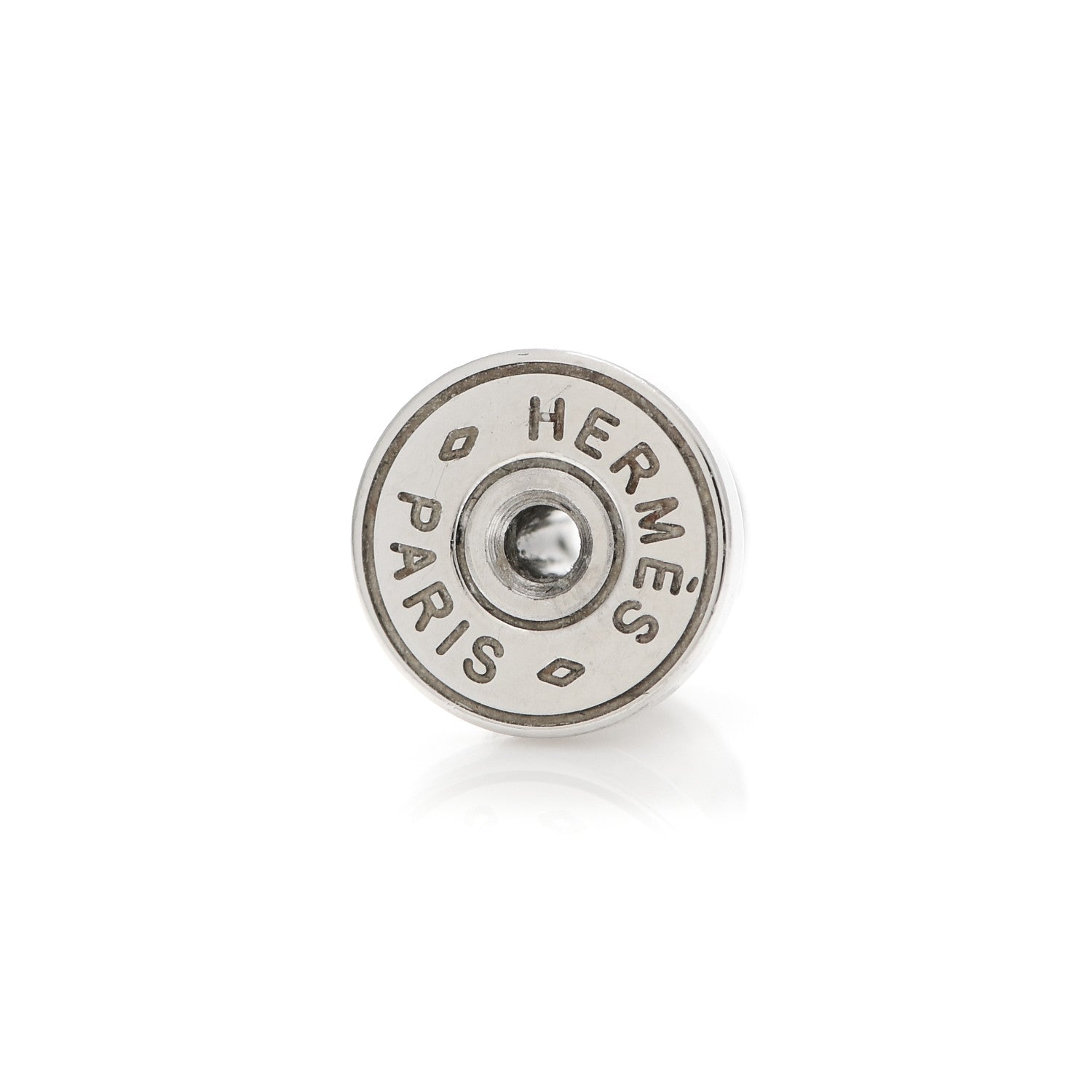 Hermes Palladium Lacquered Mini Pop H Earrings Rose Dragee 5 of 6