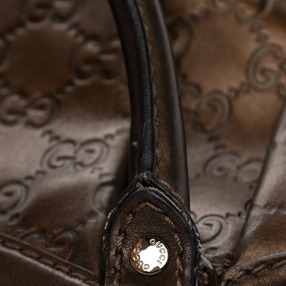 Gucci Metallic Guccissima Medium Sukey Tote Bronze 21 of 22
