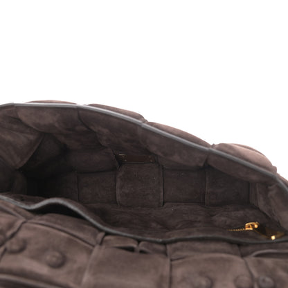 Bottega Veneta Suede Maxi Intrecciato Padded Chain Cassette Crossbody Bag Fondant 5 of 10