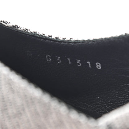 Chanel Tweed Cap Toe CC Slingback Pumps 39 Black Grey 8 of 9