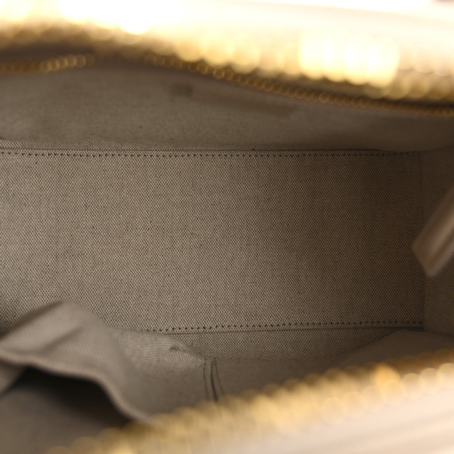 Shiny Lord Calfskin Mini Antigona Natural Beige