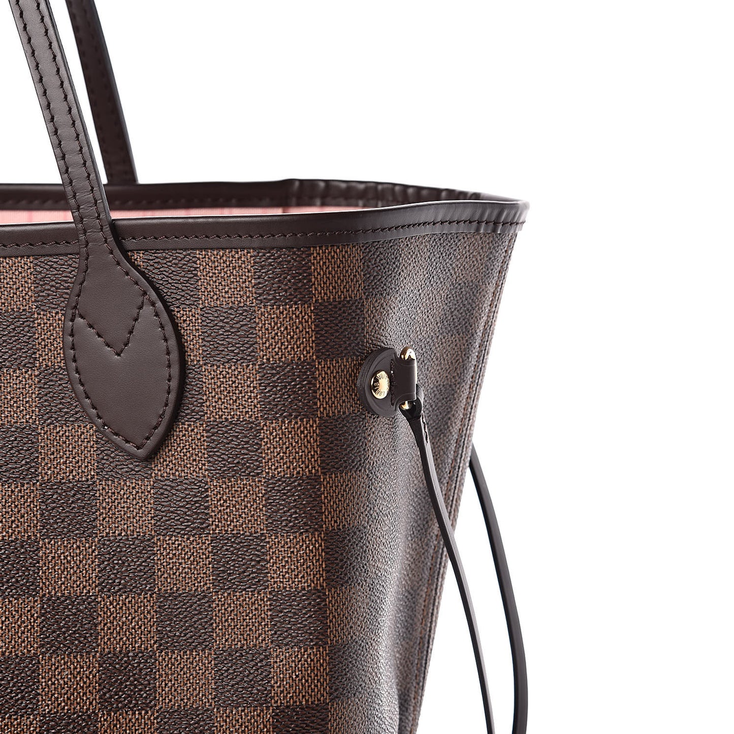 Damier Ebene Neo Neverfull MM Rose Ballerine