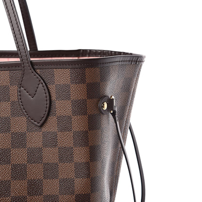 Louis Vuitton Damier Ebene Neo Neverfull MM Rose Ballerine 12 of 13
