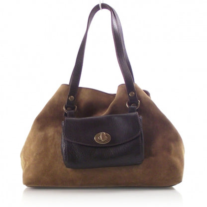 Miu Miu Suede Tote with Leather Pochette 1 of 12