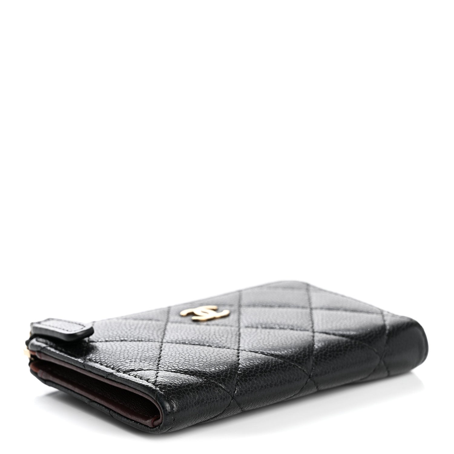 Chanel Caviar Quilted Zipped Key Holder Case Black 4 of 9