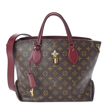 Louis Vuitton Monogram Flower Zipped Tote MM Bordeaux 1 of 8