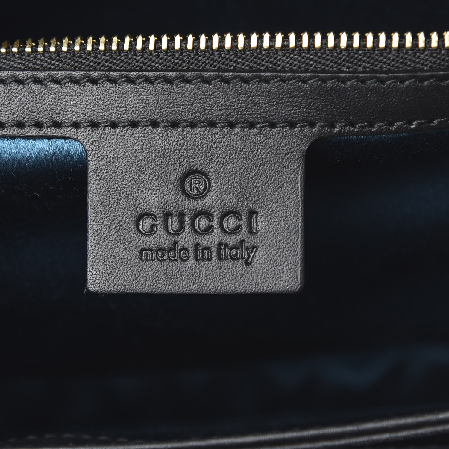 Gucci Suede Patent Web Dragon Embroidered Medium Ophidia Chain Shoulder Bag Blue Multicolor Black 5 of 14