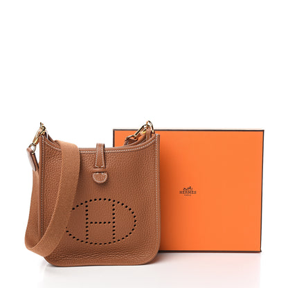 Hermes Taurillon Clemence Evelyne TPM Gold 10 of 10
