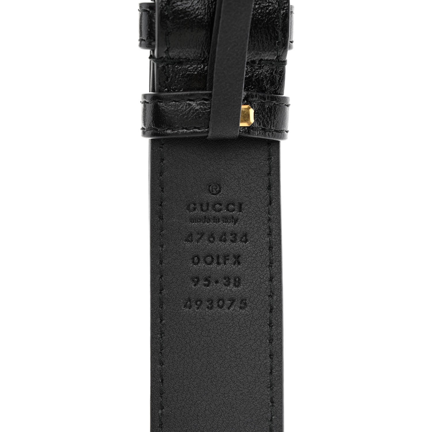 Gucci Azalea Calfskin Matelasse Diagonal Torchon GG Marmont Belt Bag 95 38 Black Romantic Cerise 11 of 12