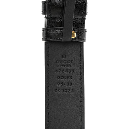 Gucci Azalea Calfskin Matelasse Diagonal Torchon GG Marmont Belt Bag 95 38 Black Romantic Cerise 11 of 12