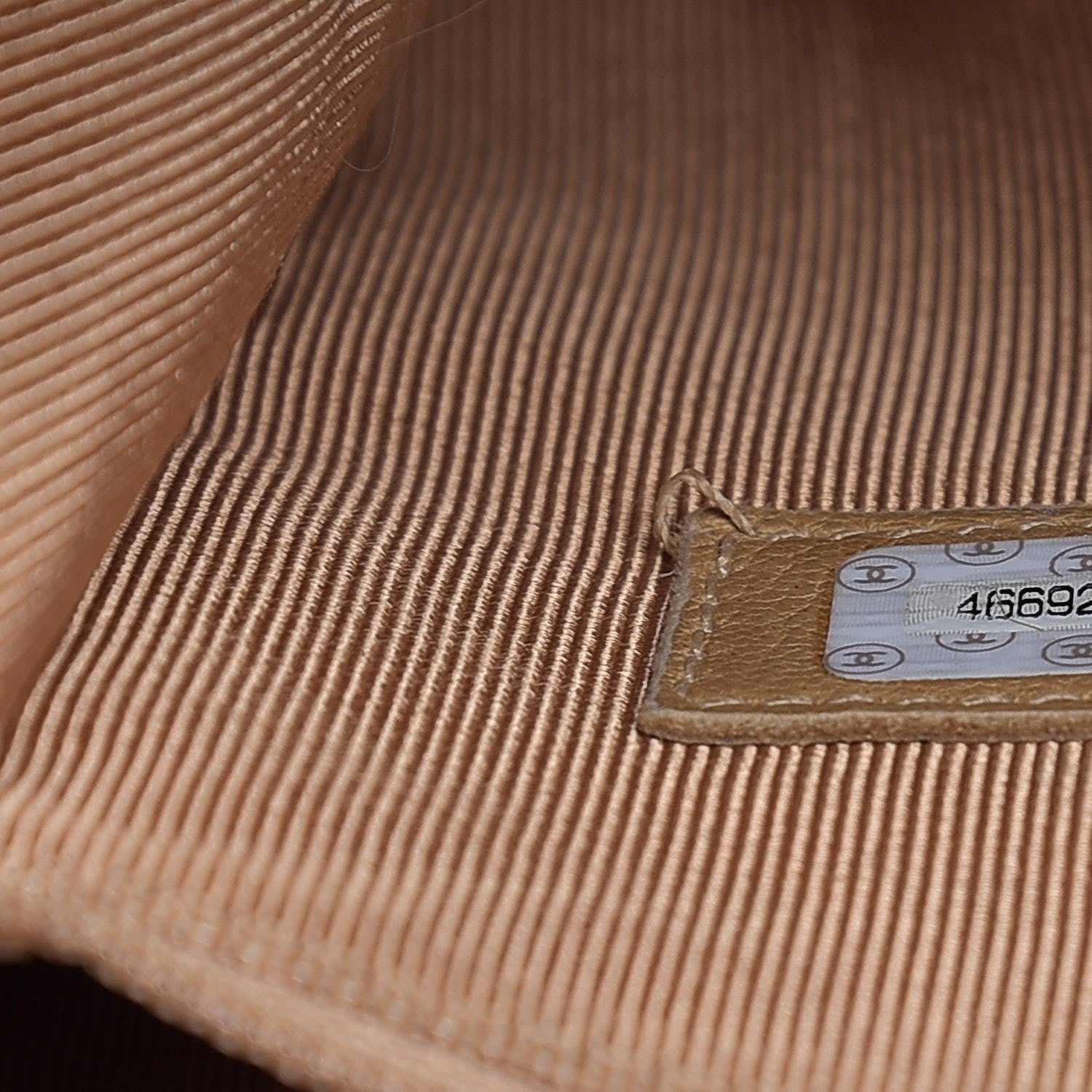 Chanel Caviar Flap Shoulder Bag Beige 7 of 12