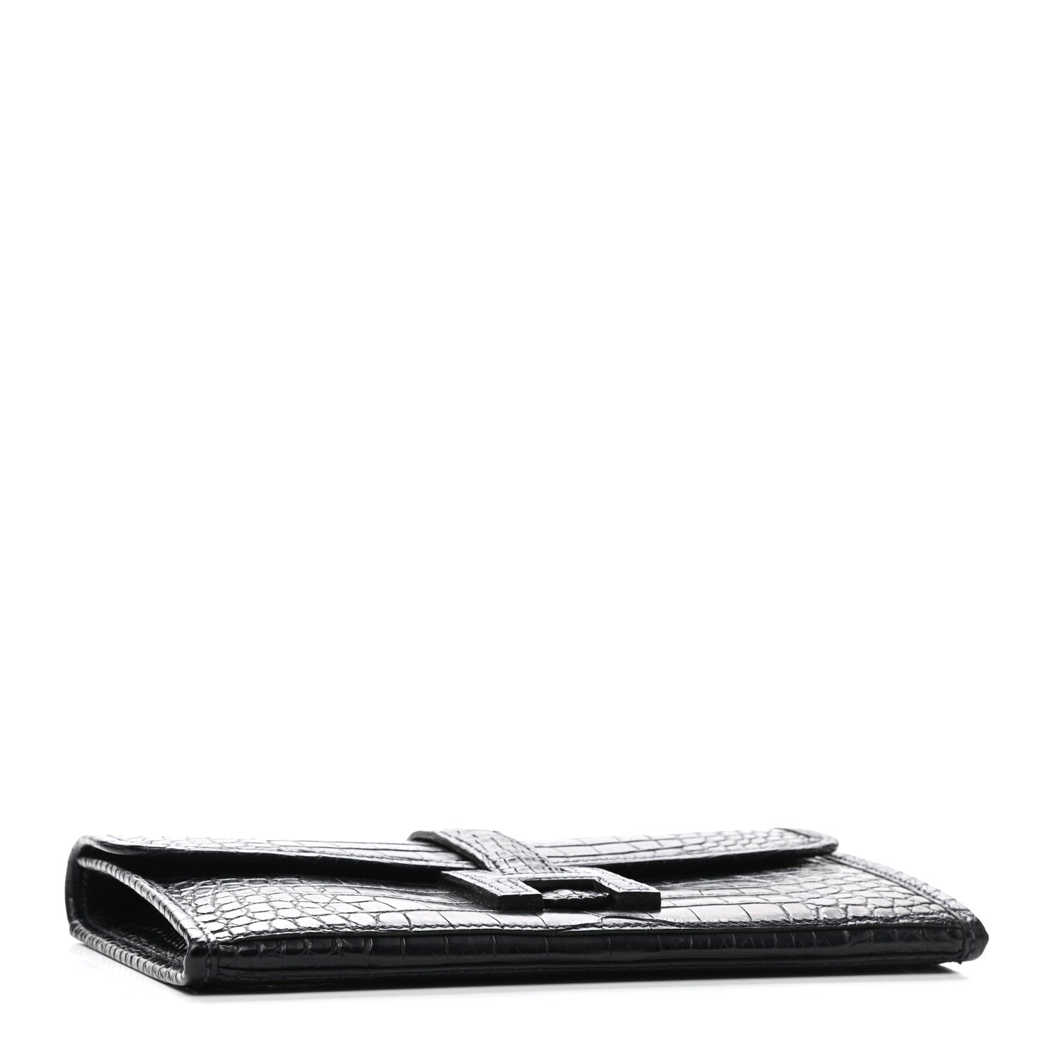 Hermes Matte Alligator Jige Duo Clutch Bleu Indigo 5 of 10
