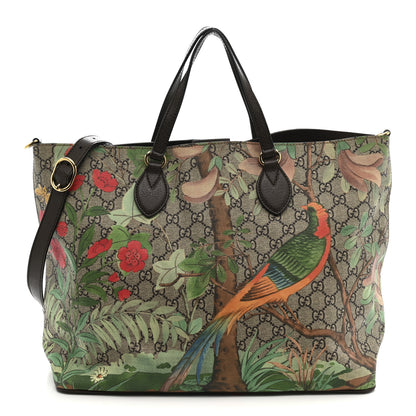 Gucci Soft GG Supreme Monogram Tian Medium Crossbody Tote Beige Multicolor New Acero 1 of 13