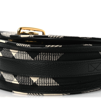 Burberry Jacquard Check Rocking Horse Crossbody Black 9 of 10