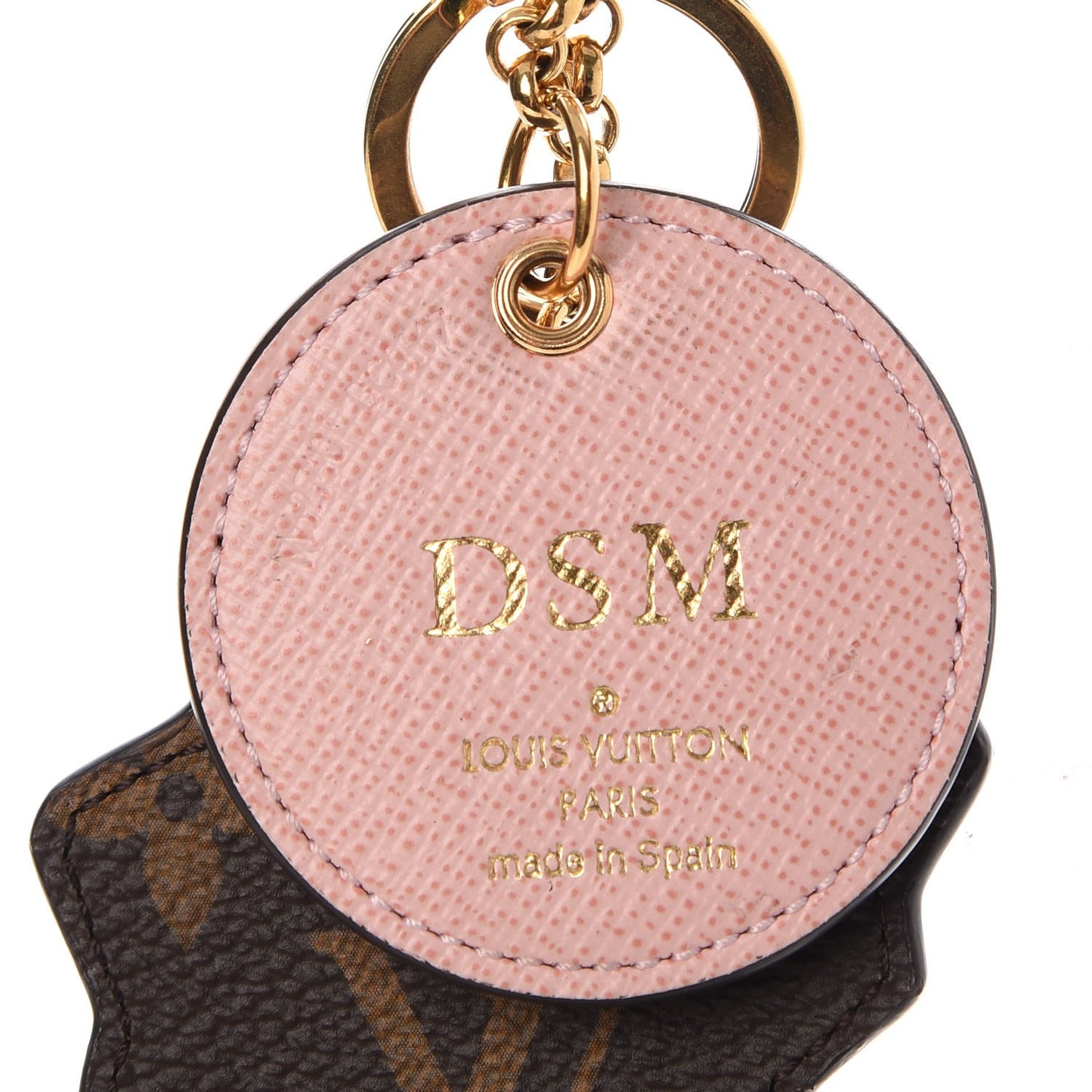 Calfskin Monogram World Tour Bag Charm Key Holder