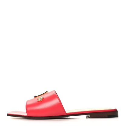 Gucci Malaga Kid Cara Flat Slide Sandals 41 Runway Coral 1 of 10