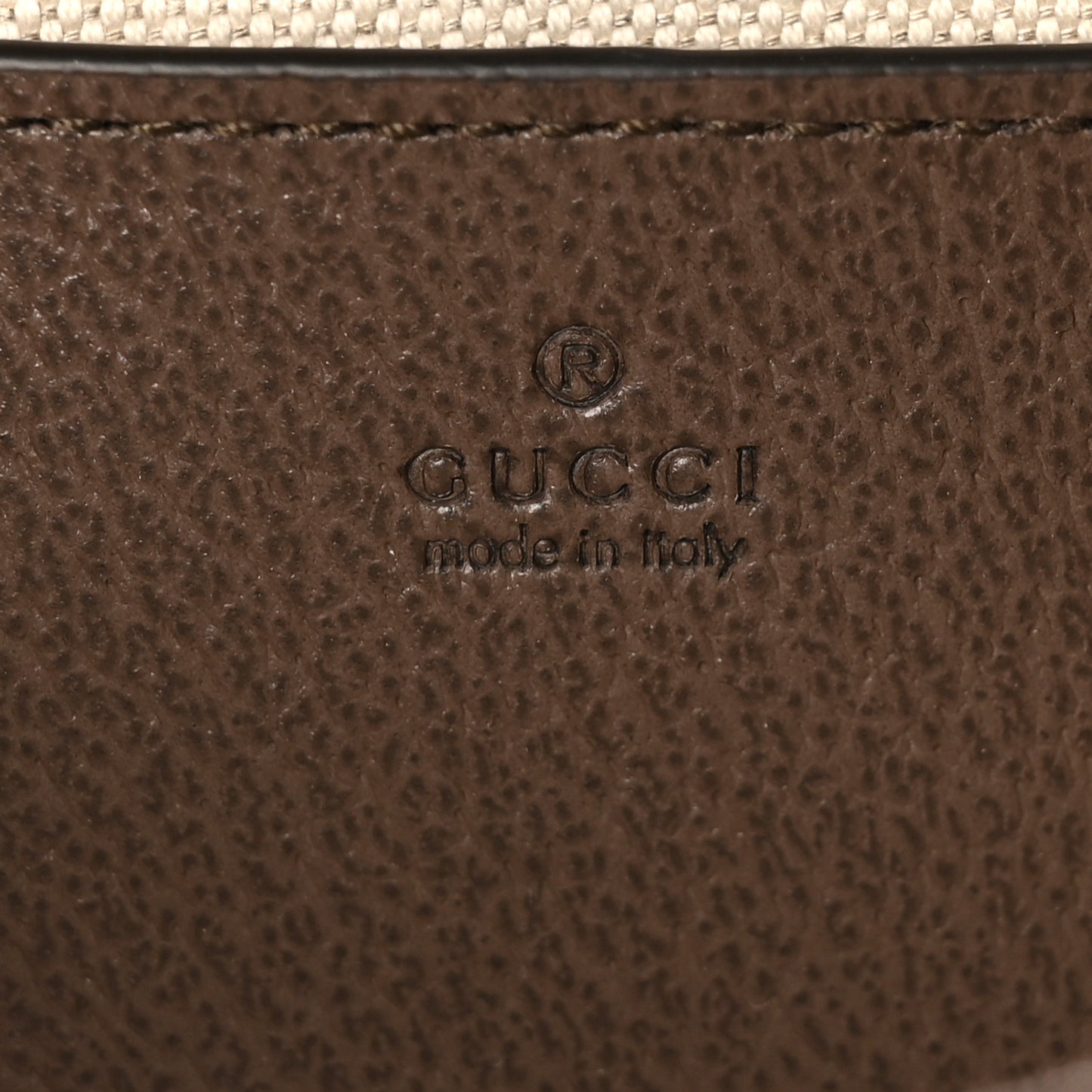 GG Supreme Monogram Textured Dollar Calfskin Web Mini Ophidia Envelope Shoulder Bag Beige Ebony New Acero