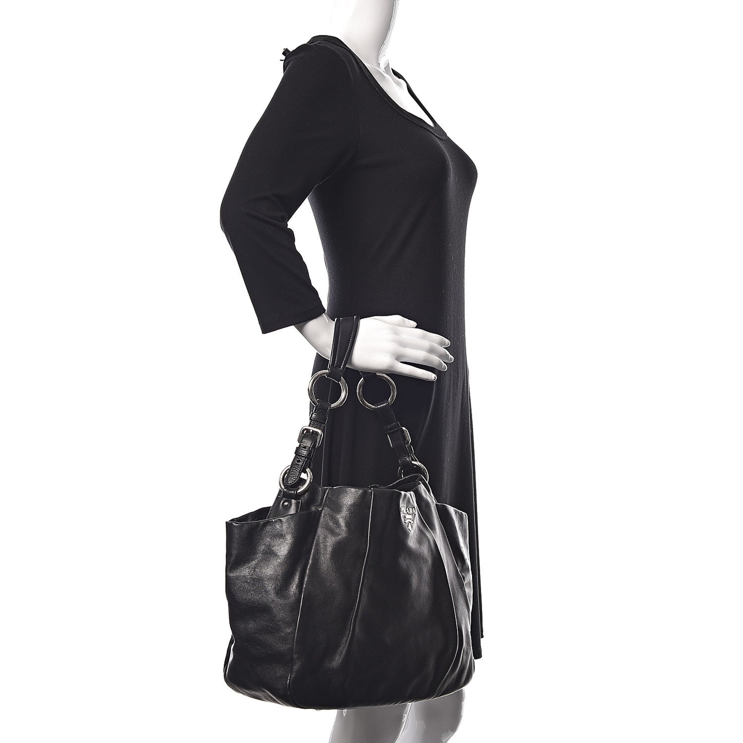 Soft Calfskin Hobo Black