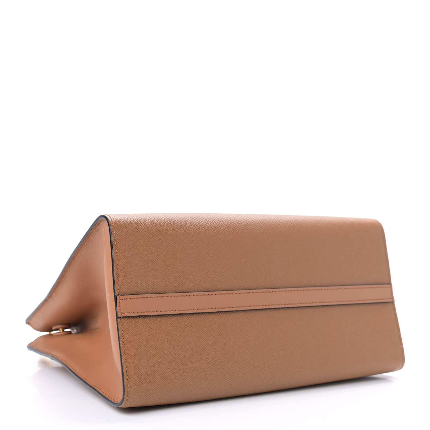 Prada Saffiano City Calf Medium Esplanade Tote Caramel 4 of 8