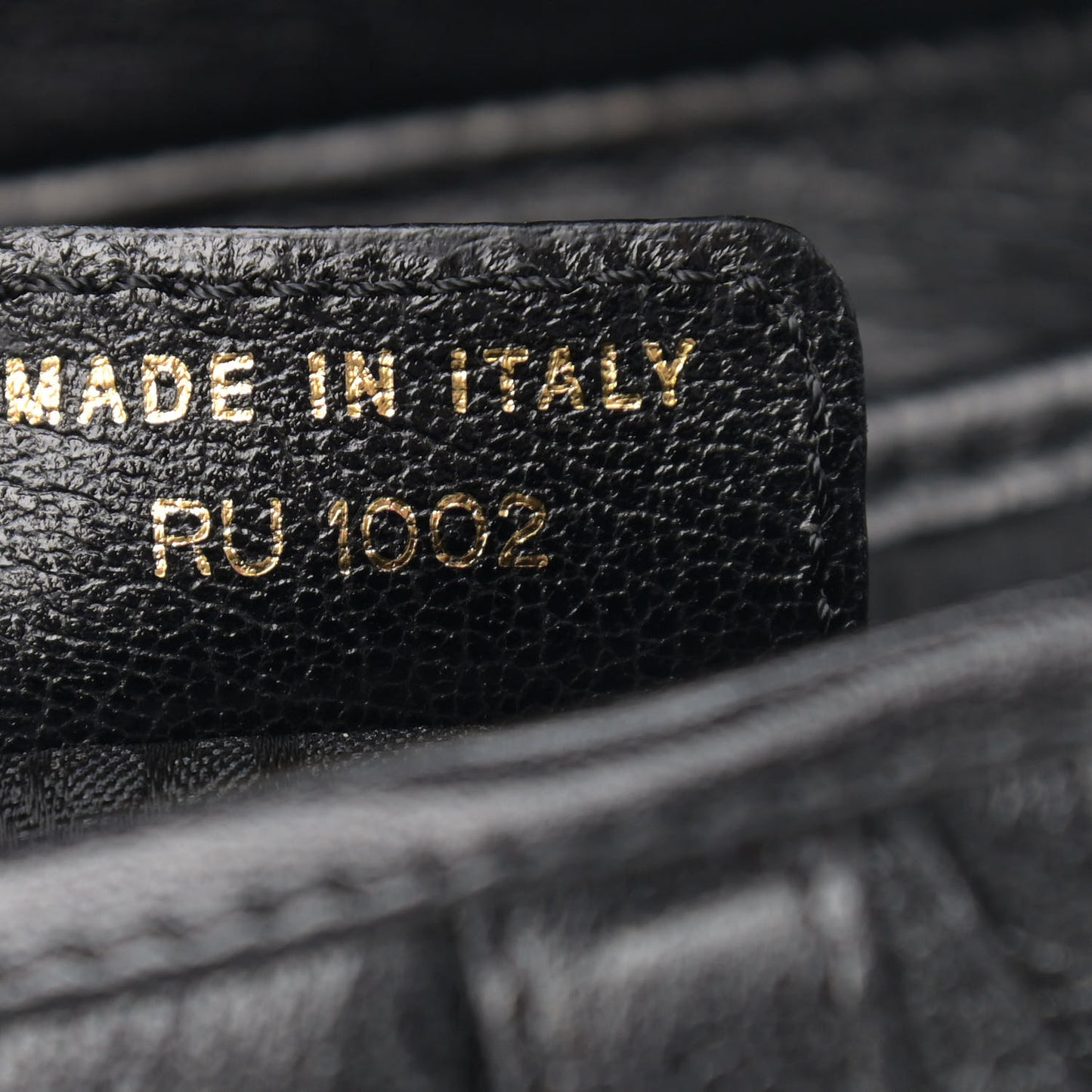 Calfskin Saddle Bag Black