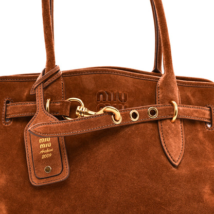 Miu Miu Camoscio Large Aventure Bag 12 of 17