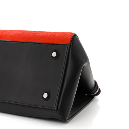 Celine Pony Hair Medium Edge Shoulder Bag Vermillion 10 of 10