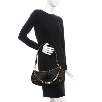 Burberry Prorsum Calf Hair Studded Shoulder Bag 2 of 9