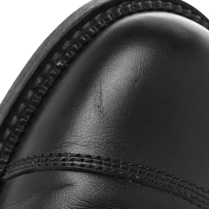 Chanel Calfskin Quilted Lace Up Combat Boots 38 Black 11 of 11