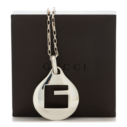 Gucci Sterling Silver Icon G Pendant Necklace 6 of 6