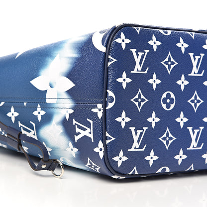 Louis Vuitton Monogram Escale Neverfull MM Blue 9 of 12