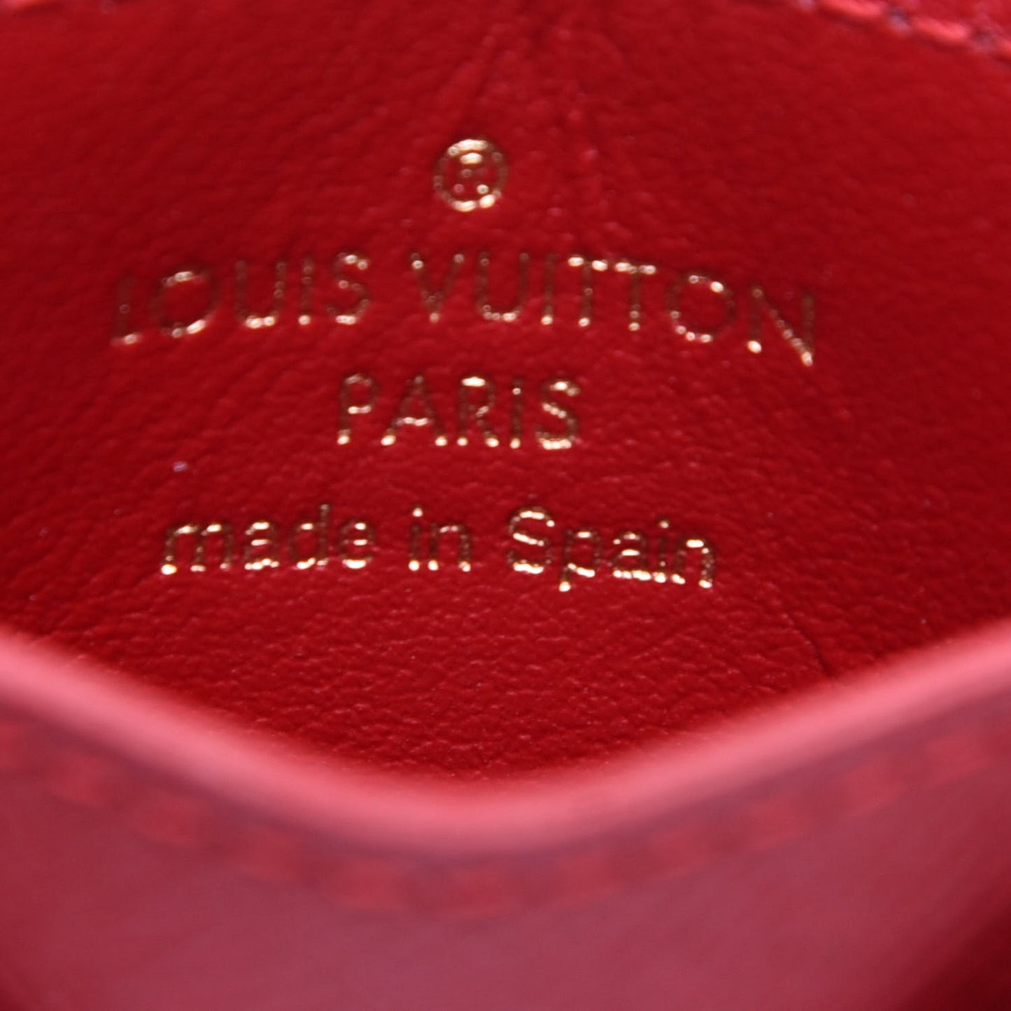 Damier Ebene Caissa Card Holder Cherry