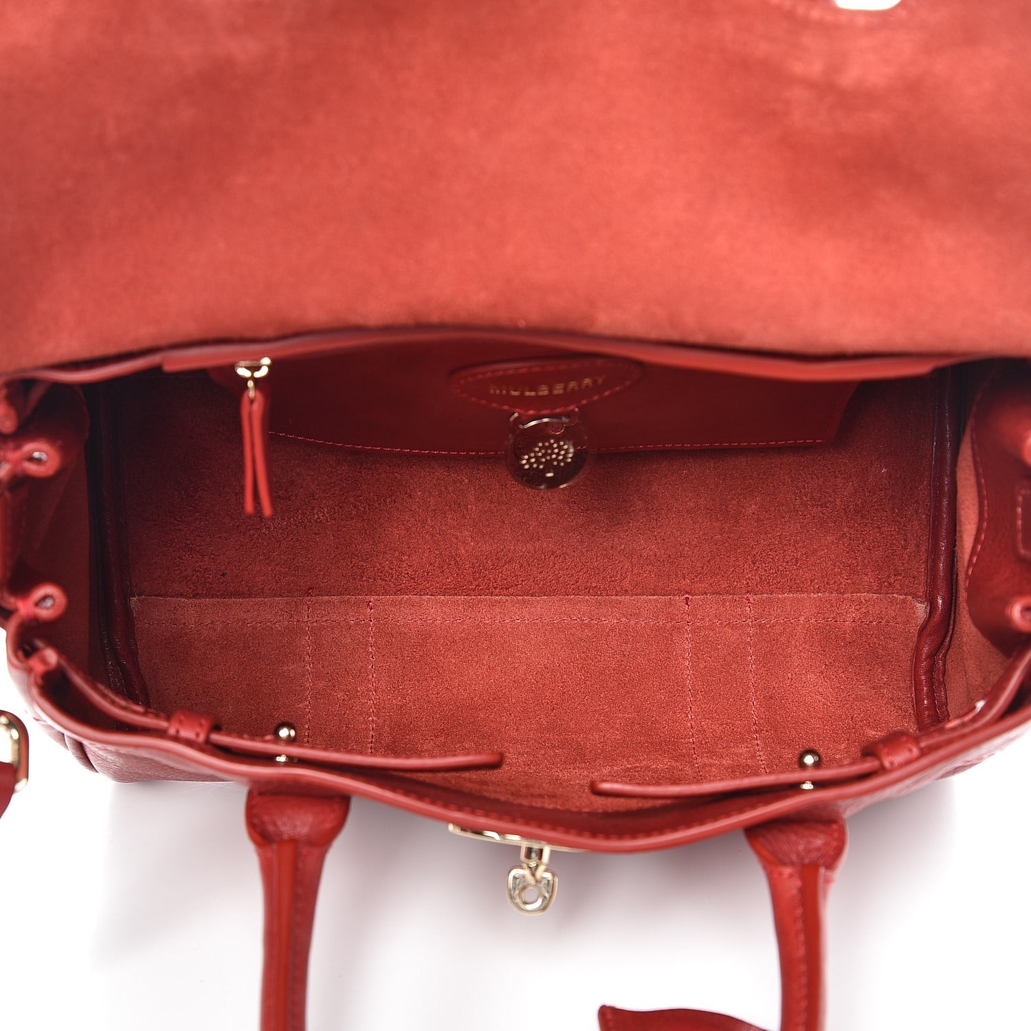 Mulberry Natural Leather Small Bayswater Poppy Red 5 of 12