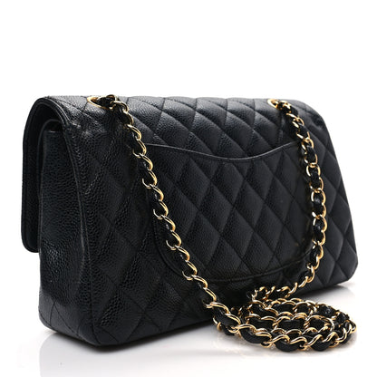 Chanel Caviar Quilted Medium Double Flap Black 3 of 8