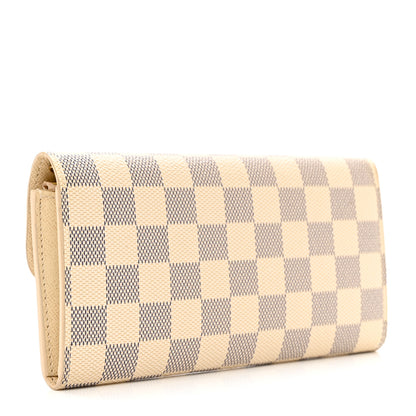 Louis Vuitton Damier Azur Emilie Wallet 3 of 8