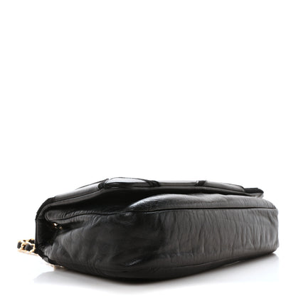 Chanel Lambskin Jersey Scales Flap Black 4 of 10