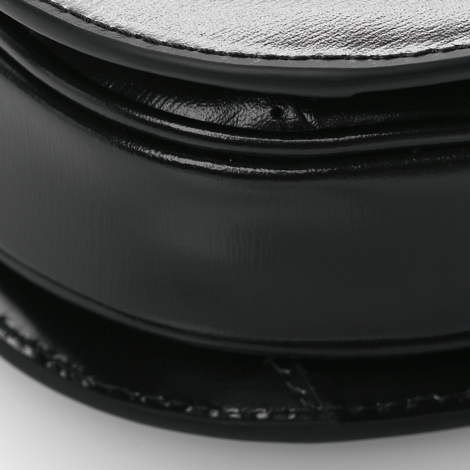 Celine Shiny Calfskin Triomphe Mini Besace Clea Black 9 of 10