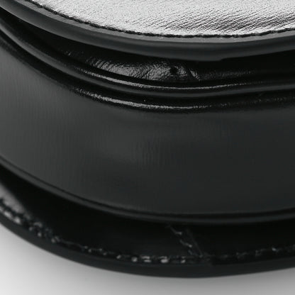 Celine Shiny Calfskin Triomphe Mini Besace Clea Black 9 of 10