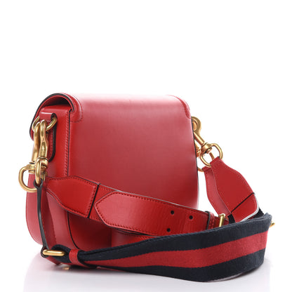 Gucci Ruinart Calfskin Medium Lady Web Shoulder Bag Hibiscus Red 5 of 13