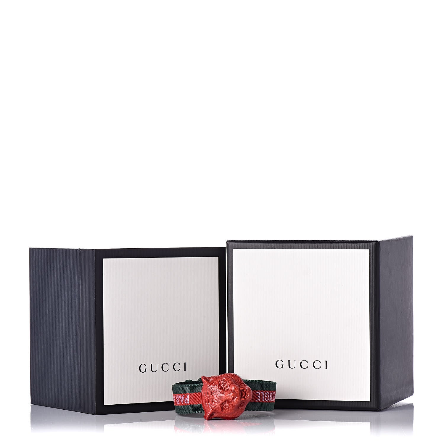 Gucci Stainless Steel Nylon 32mm Le Marche Des Merveilles Tiger Quartz Watch Red 8 of 8