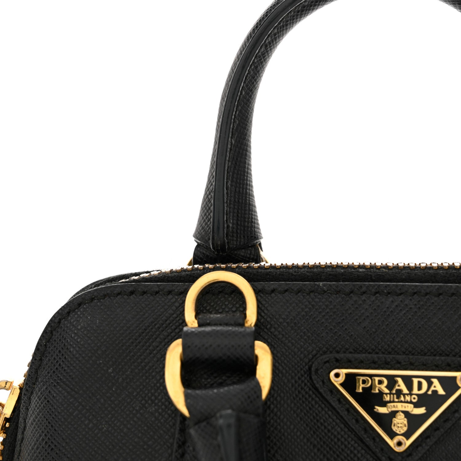 Prada Saffiano Lux Mini Promenade Tote Black 11 of 11