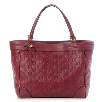 Gucci Guccissima Medium Mayfair Tote Cherry 1 of 7