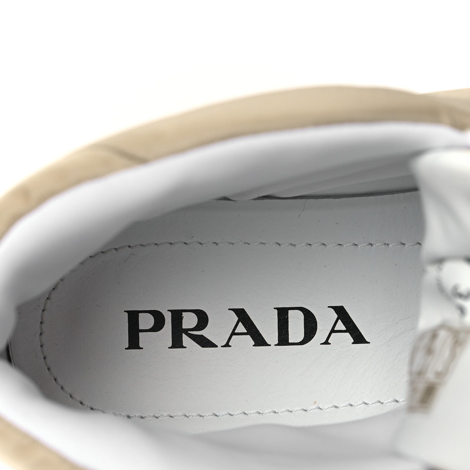 Prada Re-Nylon Gabardine Rubber Triangle Logo Quilted Mens Rush Piuma 50mm Mid Sneakers 39.5 Deserto 8 of 10