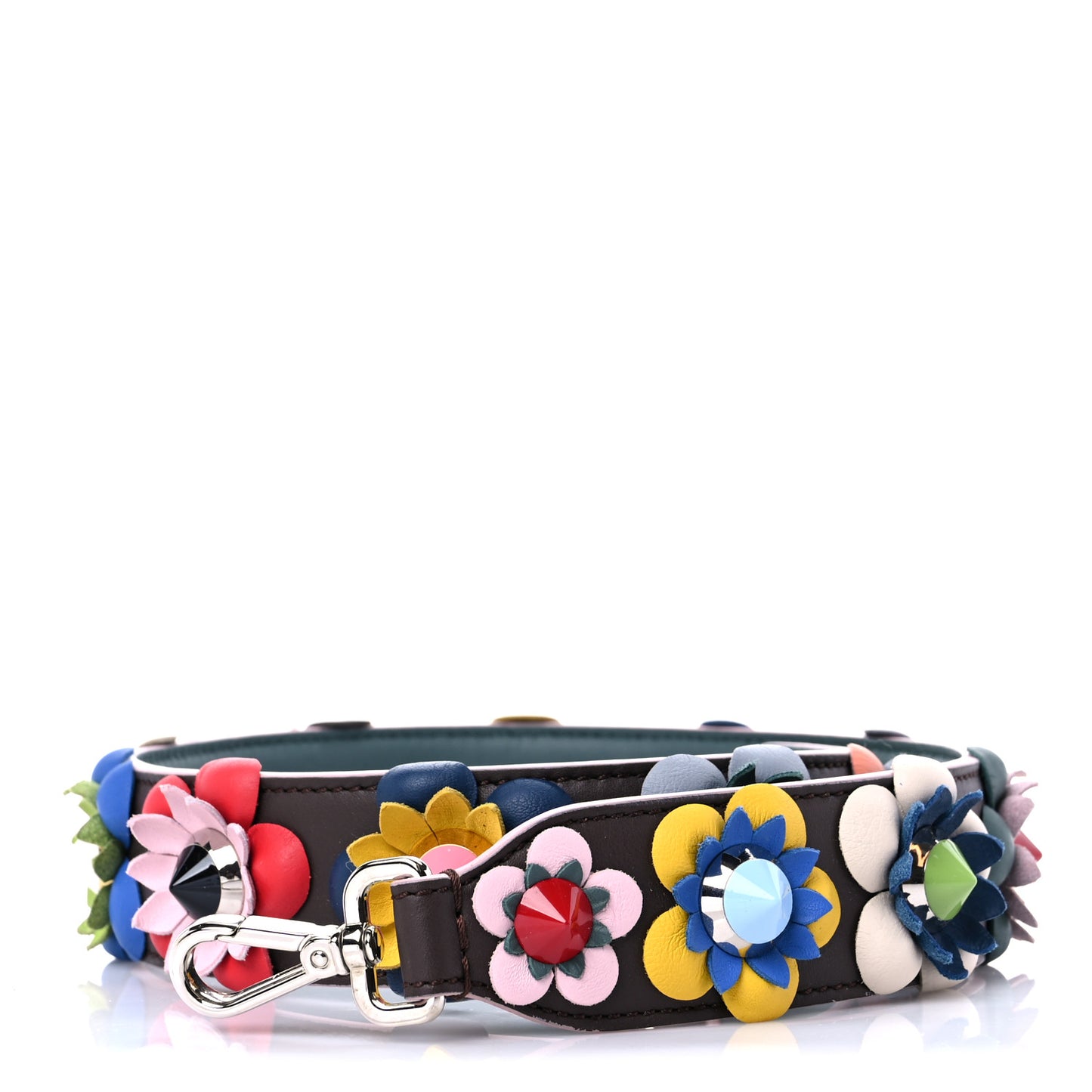 Vitello Dolce Flowerland Studded Strap You Moresco Malachite