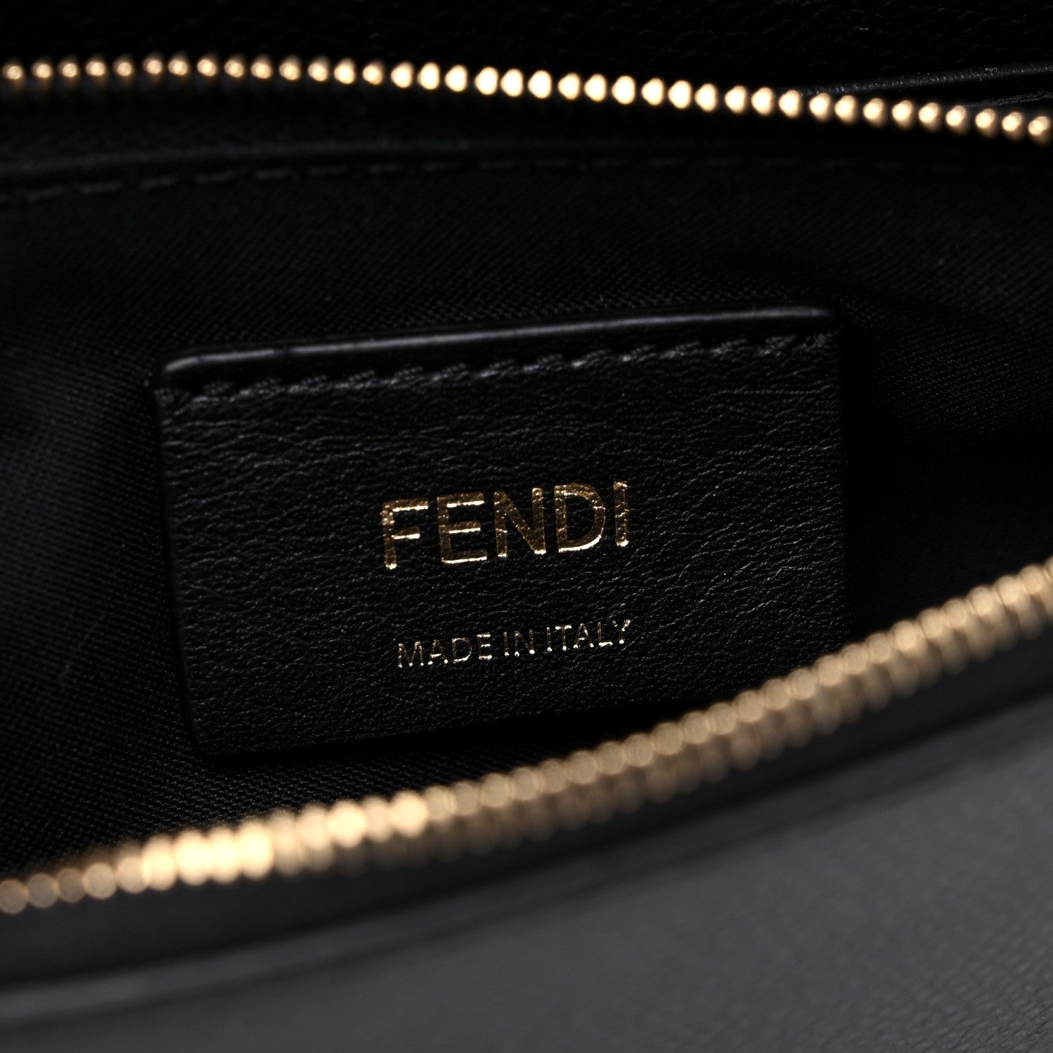 Fendi Vitello Cruise F is Fendi Medium Envelope Wallet on Chain Black 5 of 10