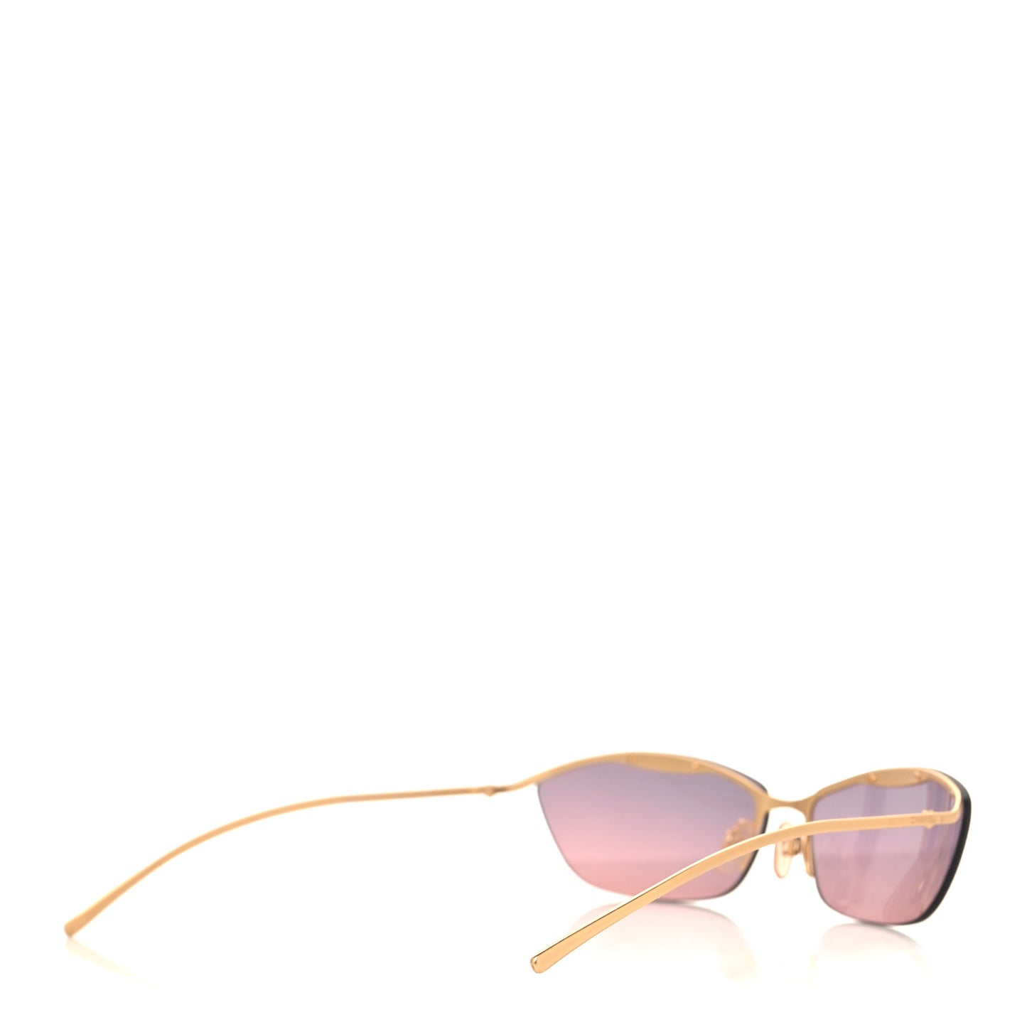 Frameless Ombre Sunglasses 15649 Gold